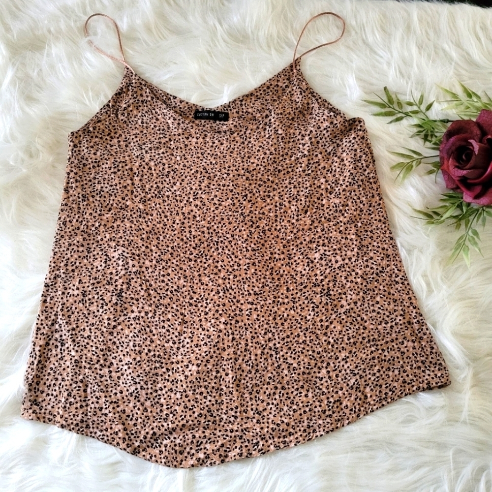 Cotton:On Cheetah Leopard Print Cami Camisole Top - Womens Small S
